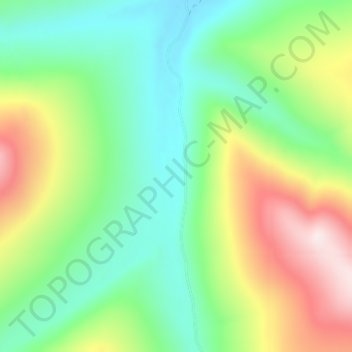 Topografische kaart Miller House, hoogte, reliëf