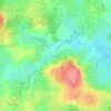 Topografische kaart Les Molles, hoogte, reliëf