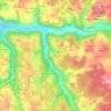 Topografische kaart La Bourgade, hoogte, reliëf