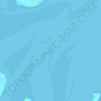 Topografische kaart Great Sandy Strait, hoogte, reliëf