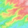 Topografische kaart Labrunie, hoogte, reliëf