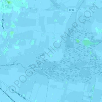 Topografische kaart Bundesgaard, hoogte, reliëf