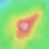 Topografische kaart Skråckarberget, hoogte, reliëf