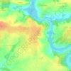 Topografische kaart Les Fourneaux, hoogte, reliëf