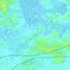 Topografische kaart La Taillée, hoogte, reliëf