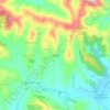 Topografische kaart Sogliano, hoogte, reliëf
