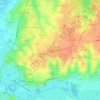 Topografische kaart Montaplan, hoogte, reliëf