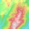 Topografische kaart Ceseggi, hoogte, reliëf