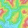 Topografische kaart Verzimo, hoogte, reliëf