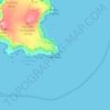 Topografische kaart Ponta de Leste, hoogte, reliëf
