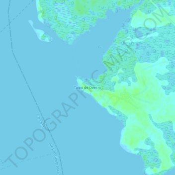 Topografische kaart Taipu de Dentro, hoogte, reliëf