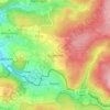 Topografische kaart Escherode, hoogte, reliëf