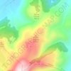 Topografische kaart Pietra la Spina, hoogte, reliëf