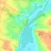 Topografische kaart La Marquèze, hoogte, reliëf