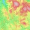 Topografische kaart Le Haut Tronchet, hoogte, reliëf
