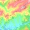Topografische kaart Ariano, hoogte, reliëf