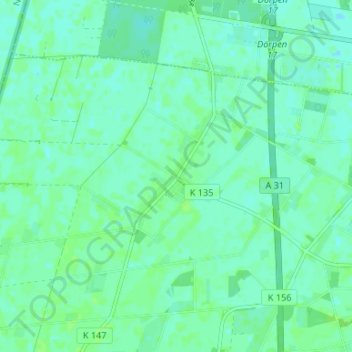 Topografische kaart Neudersum, hoogte, reliëf