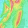 Topografische kaart Montmerle, hoogte, reliëf