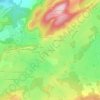 Topografische kaart Bas des Routes, hoogte, reliëf