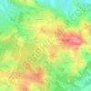 Topografische kaart Cayrouse, hoogte, reliëf