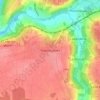 Topografische kaart Faremoutiers, hoogte, reliëf