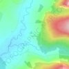 Topografische kaart Knockaun, hoogte, reliëf