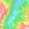 Topografische kaart Ghigo di Prali, hoogte, reliëf