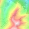 Topografische kaart Camanasco, hoogte, reliëf