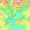 Topografische kaart Tunceli, hoogte, reliëf