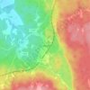 Topografische kaart Finnerödja, hoogte, reliëf