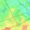 Topografische kaart Honnevain, hoogte, reliëf