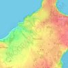 Topografische kaart Les Noës Léquerets, hoogte, reliëf