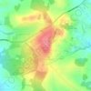 Topografische kaart Ashley Heath, hoogte, reliëf