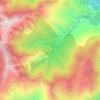 Topografische kaart Forci, hoogte, reliëf