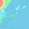 Topografische kaart Queenscliff, hoogte, reliëf