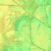 Topografische kaart Boekend, hoogte, reliëf