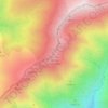 Topografische kaart Cuerda de los Infiernillos, hoogte, reliëf