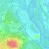 Topografische kaart L'Ardoise, hoogte, reliëf