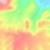 Topografische kaart La Jarosa, hoogte, reliëf