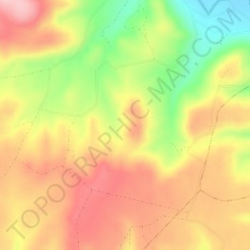 Topografische kaart La Jarosa, hoogte, reliëf