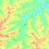 Topografische kaart Rutland, hoogte, reliëf