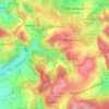 Topografische kaart Wettmarsen, hoogte, reliëf