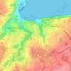 Topografische kaart Lannec Vihan, hoogte, reliëf