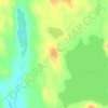 Topografische kaart Molkojärvi, hoogte, reliëf