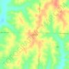 Topografische kaart Martinsville, hoogte, reliëf