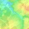 Topografische kaart La Feranderie, hoogte, reliëf