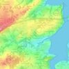 Topografische kaart Les Vaux Grapins, hoogte, reliëf