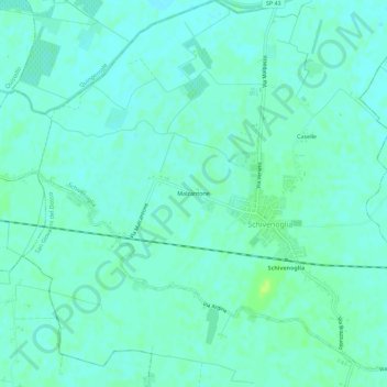Topografische kaart Malcantone, hoogte, reliëf