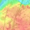 Topografische kaart La Liborie, hoogte, reliëf