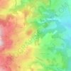 Topografische kaart Le Chaumas, hoogte, reliëf
